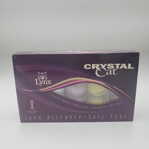 15 Lynx Crystal Cat Multicolor Golf Balls, New  Damage box